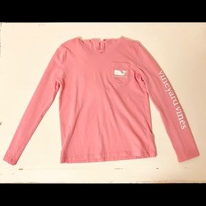 Pink Vineyard Vines Long-Sleeve Shirt